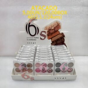 Paleta de Sombras Mattes & Cintilantes 6S Vivai - 4072.1.1