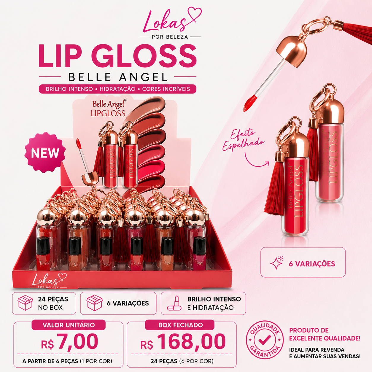 Lip Gloss Belle Angel Tassel