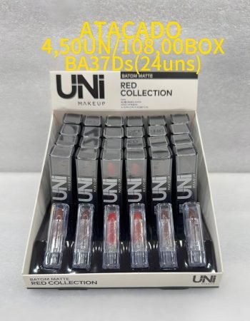 Batom Matte Red Collection UNI - BA37DS Lokas por Beleza Atacado de Maquiagem Bras SP Brasil