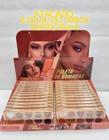 Paleta de sobras Sarah's Beauty - S6450 Lokas por Beleza Distribuidora de Maquiagem SP Bras
