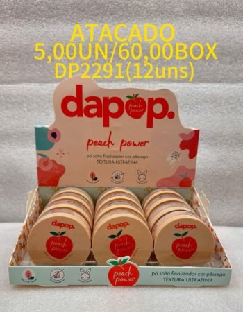Pó Solto Ultrafino Peach Power Pêssego Dapop - DP2291 Lokas por Beleza Distribuidora Makeup Bras SP